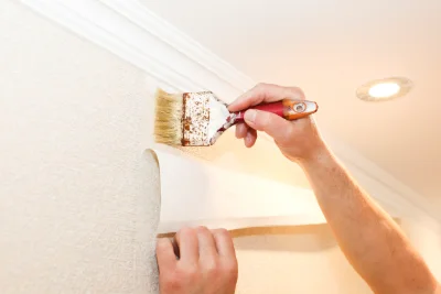 Pose de papier peint à Sierville — revêtements muraux et toiles de verre